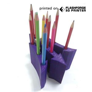 Trident design pencil holder