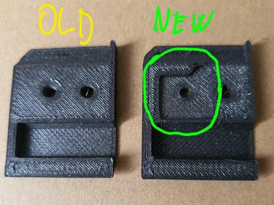 Custom filament sensor cover - sits flush on the top.