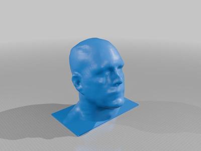 human face simple on base. Wayne Tewson