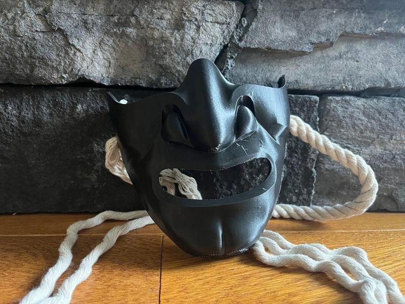Samurai Mempo Mask With Holes
