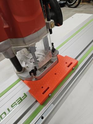 milling machine plate for festool guide bar