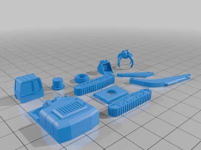 N scale excavator - grapple fixed