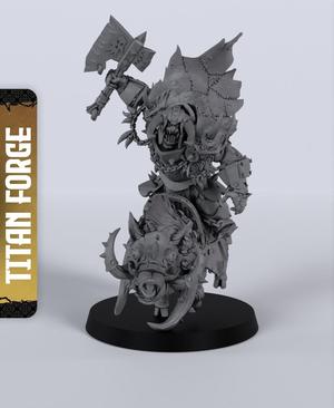 Orc Warchief on Boar - With Free Dragon  - 5e DnD Inspired for RPG and Wargamers