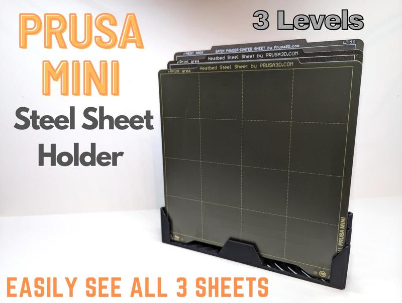 Prusa Mini Stepped Sheet Holder