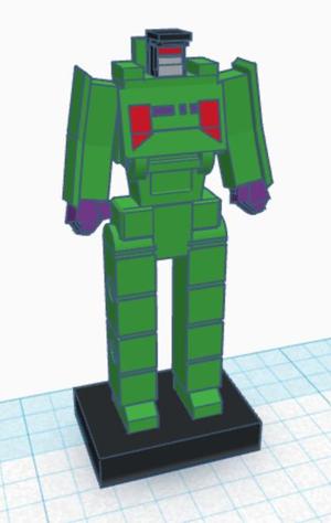 Micro scale Transformers Bonecrusher for Kingdom Ark & Legacy Nemesis