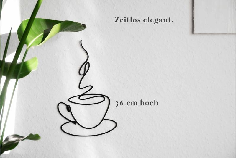 Coffee Cup Wall Art Line Art