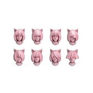 Catgirl heads