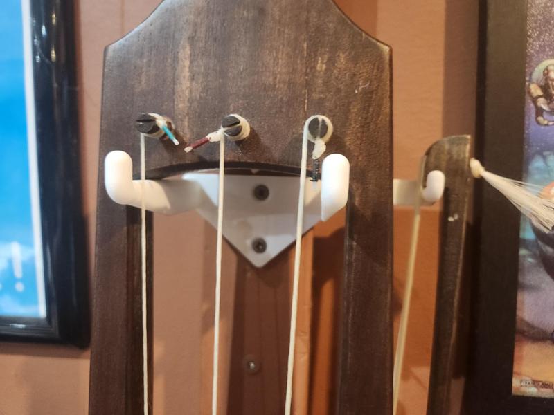 Wall mount hanger for Tagelharpa & Bow (Talharpa)