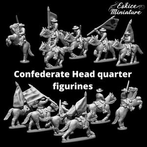 Cavalerie & QG / Cavalry & HQ - Epic History Battle of American Civil War -15mm scale