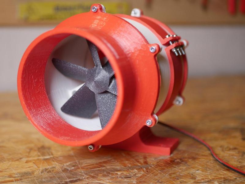 3D Printed Duct Fan With 775 Motor
