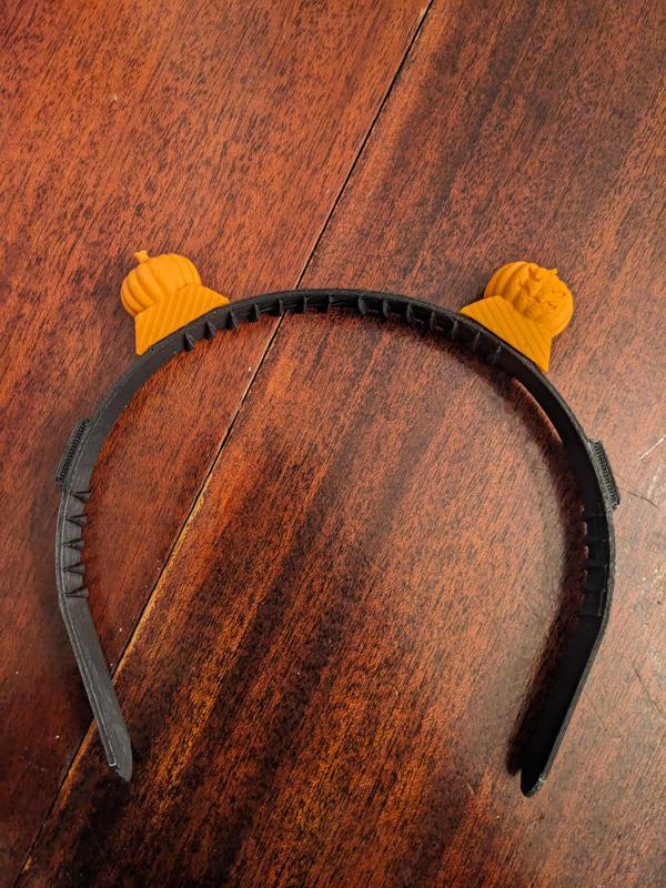 Headband with Pumpkin Ears