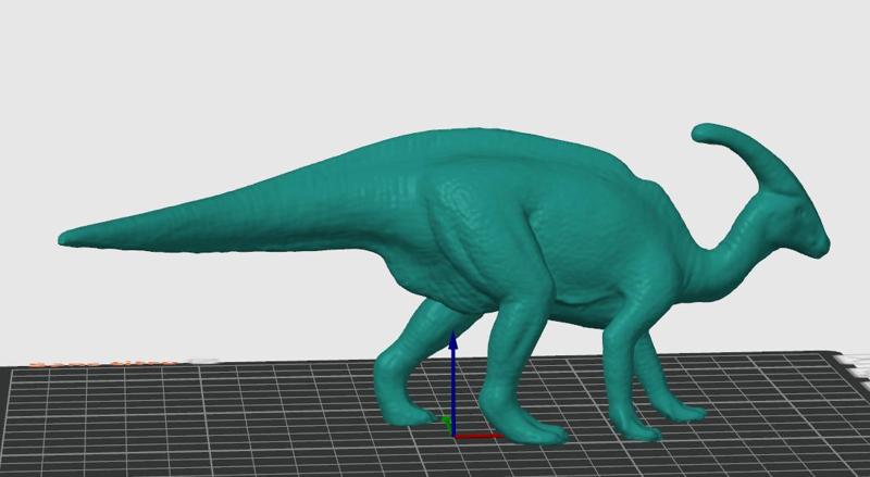 Parasaurolophus scanned with Revopoint POP3Plus