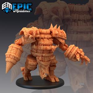 Barrel Construct Drill / War Machine / Steampunk Tech Battle Robot