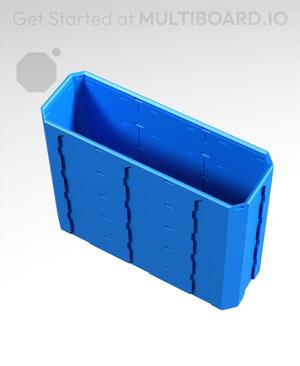 3x1x2.5 - Topped Multipoint Rail - Standard Click-In Multibin Shell Extension