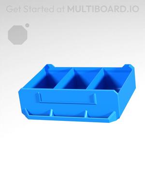 3x1x2-Deep - Linear Divided - Multibin Simple Drawer