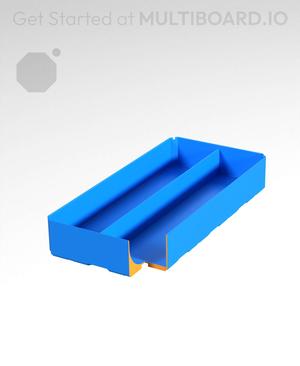 2x4x0.75 - Curved - Divided Bin - Multibin Insert