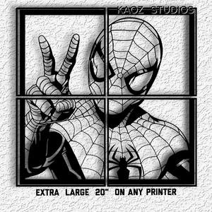 EXTRA LARGE spiderman wall art spider man wall decor spidey decoration