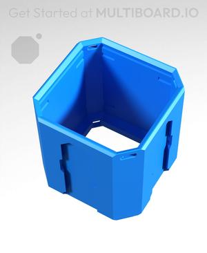 1x1x1 - Topped Multipoint Rail - Universal Click-In Multibin Shell Extension