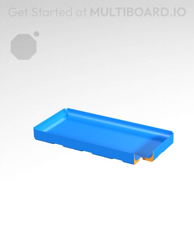 4x2x0.5 - Full Curved Bin - Multibin Insert