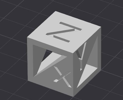 XYZ calibration Cube