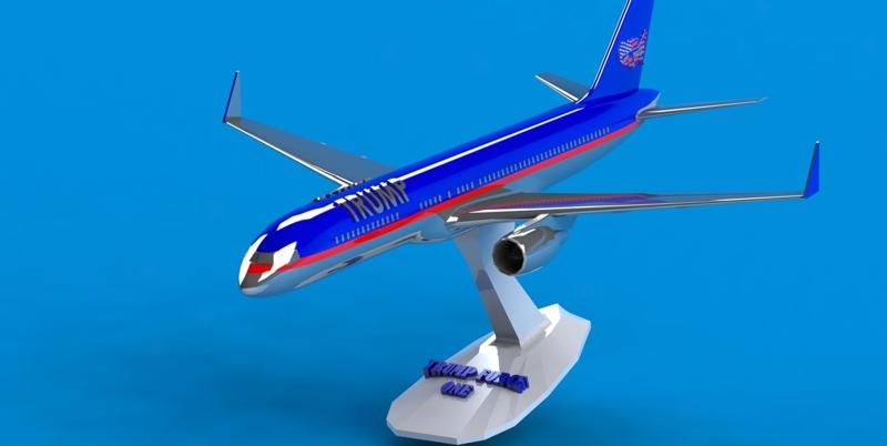 9"x7" Model Trump Force One (My Version)