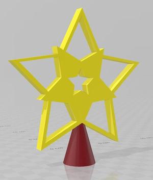 Christmas tree top star