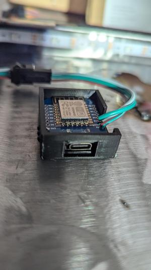 D1 Mini Case moded for usb C connector