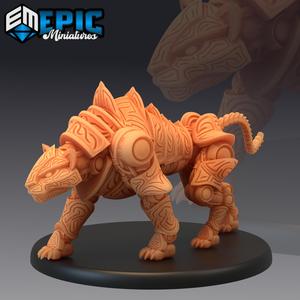 Construct Tiger / War Construct Animal / Steampunk Tech Battle Robot
