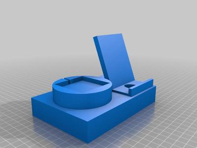 Universal Phone / Watch Holder with Charger Holes