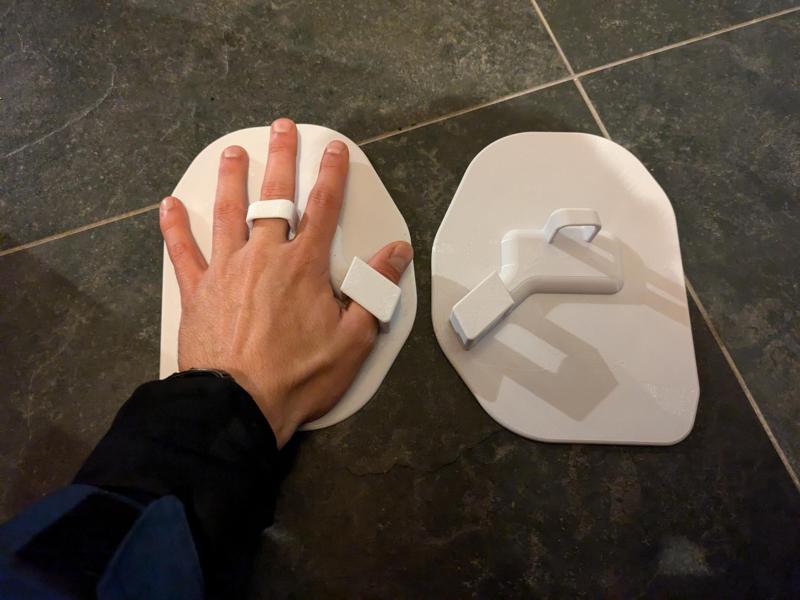 Swimming Paddles No straps (fit)