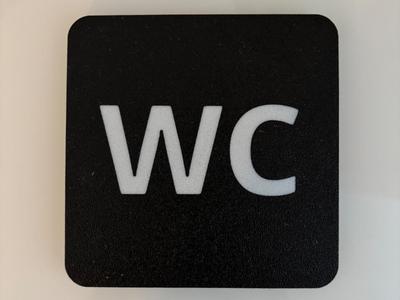 Classic Toilet Sign
