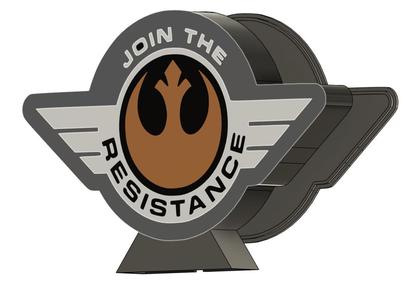 Boite lumineuse Join The Resistance Star Wars