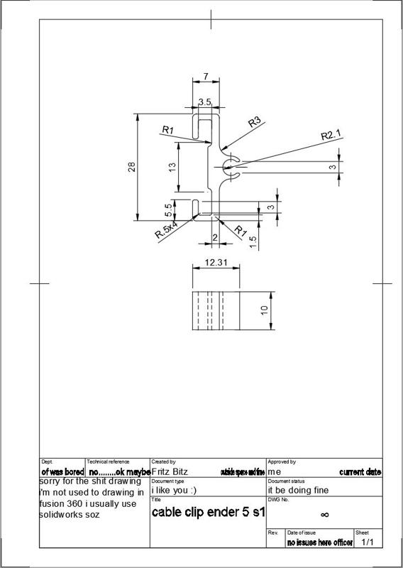 Cable clip ender 5 S1