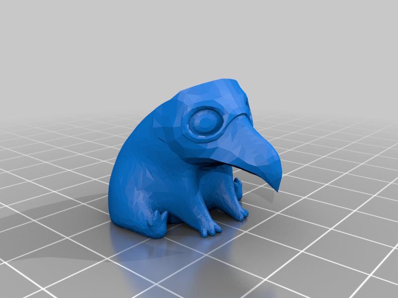 fred the frog but hes a plague doctor