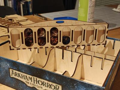 Card Insert and Cabochon Tray for Arkham Horror LCG