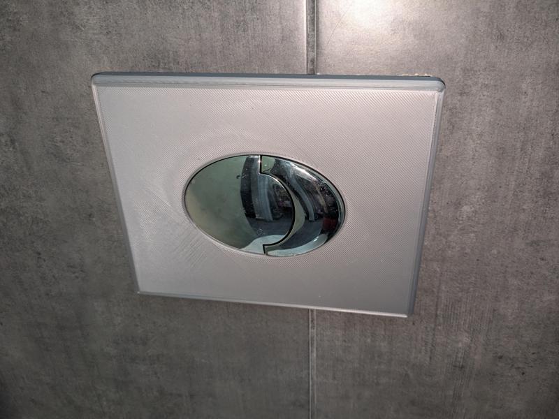 plaque de finition wc GROHE(GROHE toilet finishing plate)