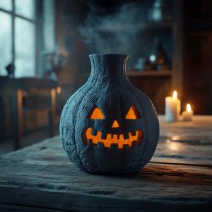 Halloween Pumpkin Spooky Vase