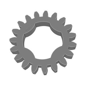 Gear Wheel PLN TTH19 BU00.25 SFT-SHD - SPN-GWH-0053