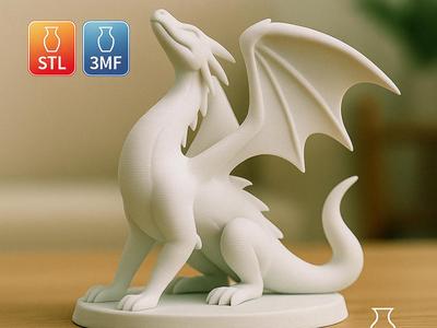 Fantasy Dragon Statue – Unique Room Accent