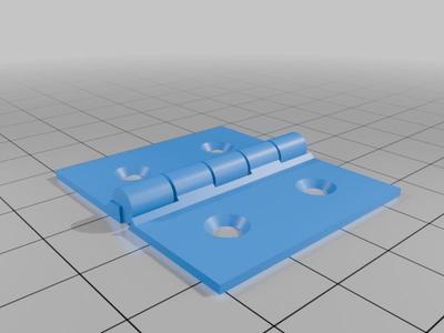 Parametric hinge print in place - CadQuery