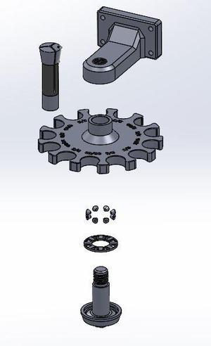 R8 COLLET HOLDER RACK