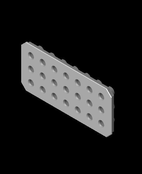 2x1 - Multibin Top - 6mm holes.stl