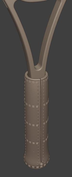 tennis grip cover leather stitching style