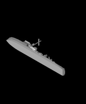 700 Scale German WW2 F Class Escort.stl
