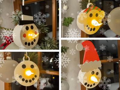 LED Tea Light Snowman