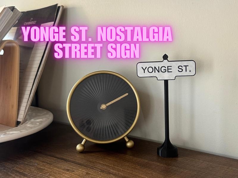 Yonge St. Nostalgia Street Sign