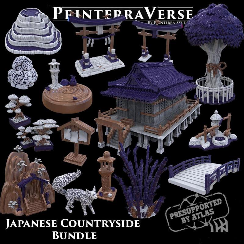 003 JAPAN Mythical Terrain Building Countryside