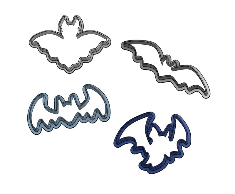Cookie cutter - halloween bats (set)
