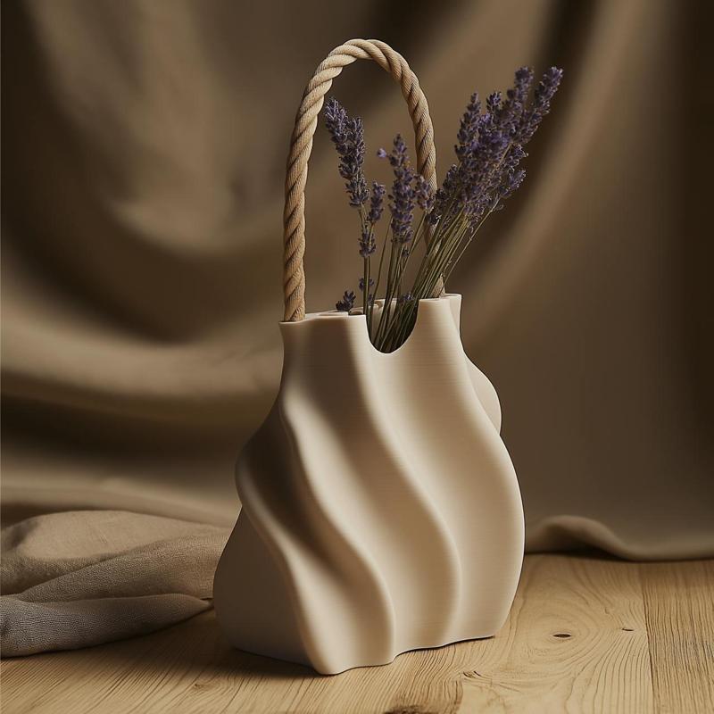 Drape Tote Vase for Chic 3D Printable Home Decor