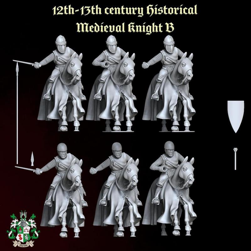 12th-13th century Historical Medieval Knight B